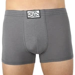 Men's boxers Styx classic rubber dark gray