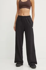 Tepláky adidas Originals Femme Galore Wideleg Fleece Pants čierna farba, jednofarebné, JN3030