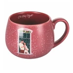 Różowy świąteczny kubek porcelanowy 400 ml Pink Xmas – VDE Tivoli 1996