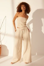 Trendyol Beige 100% Linen Bustier