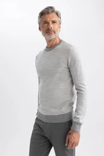 DEFACTO Standard Fit Regular Cut Crew Neck Knitwear Sweater