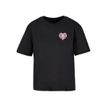 Women's T-shirt Heart Cage - black