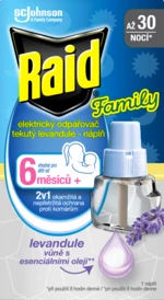 RAID Family tekutá náplň do el. odparovače s voňou levandule - 30 nocí