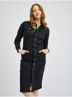 Orsay Black Denim Dress - Women