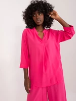 Fuchsia loose shirt blouse SUBLEVEL