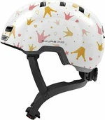 Abus Skurb Kid White Crowns M Casco de bicicleta para niños