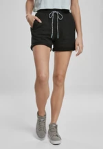 Women's beach terry shorts black