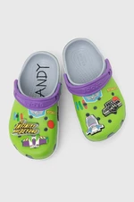 Dětské pantofle Crocs TOY STORY BUZZ CLASSIC CLOG zelená barva