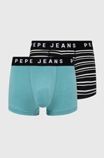 Boxerky Pepe Jeans RETRO STP LR TK 2P 2-pack pánské, černá barva, PMU11142