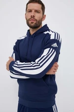 Tepláková mikina adidas Performance Squadra 21 tmavomodrá barva, s kapucí, s aplikací, GT6636