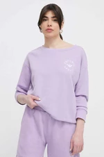 Plážová mikina Emporio Armani Underwear fialová barva, 262727 4R320