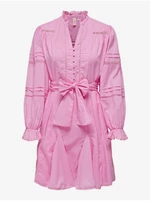 Růžové dámské šaty ONLY Eva