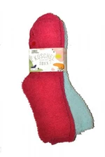 WiK 37419 Happy Kuschel Super Soft ABS A'2 Dámské ponožky 35-42 růžová-limetka
