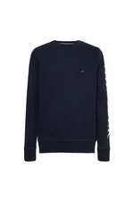 Tommy Hilfiger Sweatshirt - HILFIGER LOGO ON SLEEVE CREWNECK blue