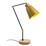 Żółto-czarna lampa stołowa z metalowym kloszem (wysokość 52 cm) Manavgat – Opviq lights