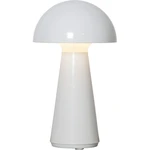 Biała lampa stołowa LED ze ściemniaczem (wys. 28 cm) Mushroom – Star Trading