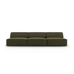 Zielona aksamitna sofa 240 cm Jodie – Micadoni Home