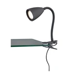 Lampa stołowa z klipsem w kolorze matowej czerni (wys. 20 cm) Wanda – Trio