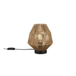 Brązowa lampa stołowa (wys. 20 cm) Miki – Trio