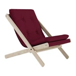 Fotel składany Karup Design Boogie Raw/Light Bordeaux