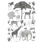 Naklejki dziecięce 30x42 cm Wild Animals – Lilipinso