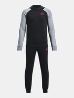 Šedo-čierna chlapčenská tepláková súprava Under Armour UA Rival Fleece Suit