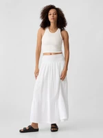 White women's muslin maxi skirt GAP