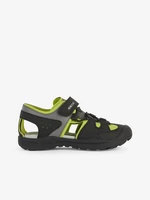 Green and Black Boys' Outdoor Sandals Geox Vaniett