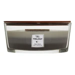 WoodWick Vonná sviečka loď Trilogy Warm Woods 453 g