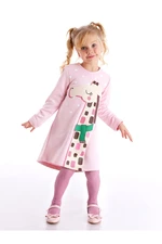 Denokids Cool Giraffe Pink Girls' Thick Dress