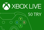 XBOX Live 50 TRY Prepaid Card TR