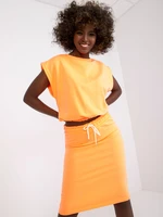 Fluo orange basic tracksuit with skirt Ursula