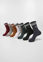 College Letter Socks 7-Pack multicolor