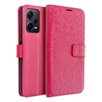 Flipové pouzdro MEZZO Book case pro Xiaomi Redmi Note 12 5G, mandala magenta