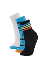 DEFACTO Boy's 3-Pack Cotton Long Socks