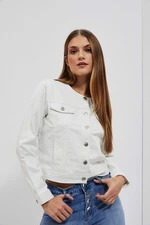 WOMEN'S JACKETS L-KU-4013 OFF WHITE