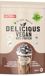 NUTREND Delicious Vegan 60% Protein čokoláda/oříšek 450 g