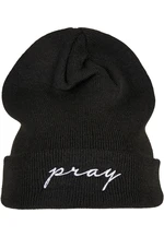 Pray Embroidery Beanie černo/bílá