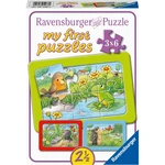 Ravensburger Puzzle Malé záhradné zvieratá 3 x 6 dielikov