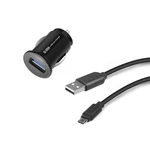 SBS autós töltő MicroUSB kábellel 2100 mA