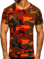 Tricou verde-portocaliu army Bolf S807