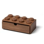 Detský úložný box z tmavo moreného dubového dreva LEGO® Wood