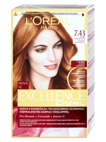 Permanentná farba Loréal Excellence 7.43 blond medená zlatá - L’Oréal Paris + darček zadarmo