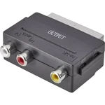 SpeaKa Professional SP-1300844 SCART / cinch adaptér [1x zástrčka scart - 3x cinch zásuvka] čierna