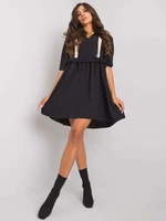 Black dress with viscose Crystal RUE PARIS