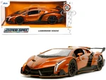 Lamborghini Veneno Bronze Metallic "Hyper-Spec" Series 1/24 Diecast Model Car by Jada