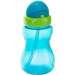 Canpol babies Sport Cup detská fľaša s rúrkou 12m+ Blue 270 ml