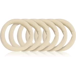 BrushArt Hair Band gumičky do vlasov Beige 6 ks