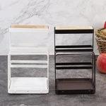 Bakeey Drying Tableware Storage Shelf Kitchen Tableware Storage Rack Multifunctional Dish Drain Rack Plastic Steel and W