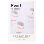 Missha Airy Fit Pearl plátenná maska s rozjasňujúcim a hydratačným účinkom 19 g